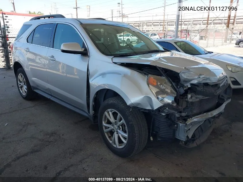 2016 Chevrolet Equinox Lt VIN: 2GNALCEKXG1127996 Lot: 40137099