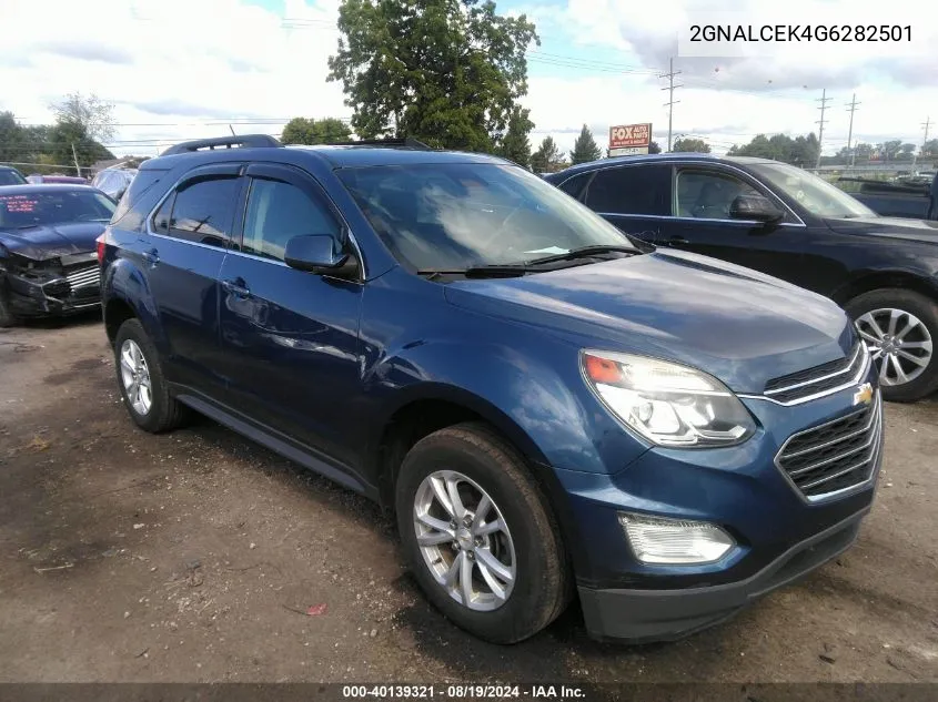 2016 Chevrolet Equinox Lt VIN: 2GNALCEK4G6282501 Lot: 40139321