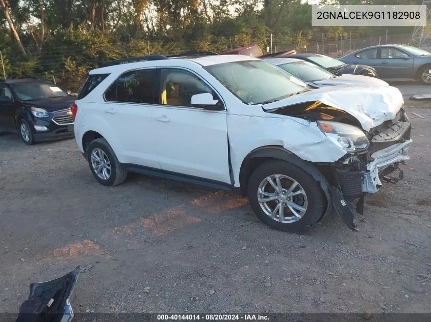 2016 Chevrolet Equinox Lt VIN: 2GNALCEK9G1182908 Lot: 40144014