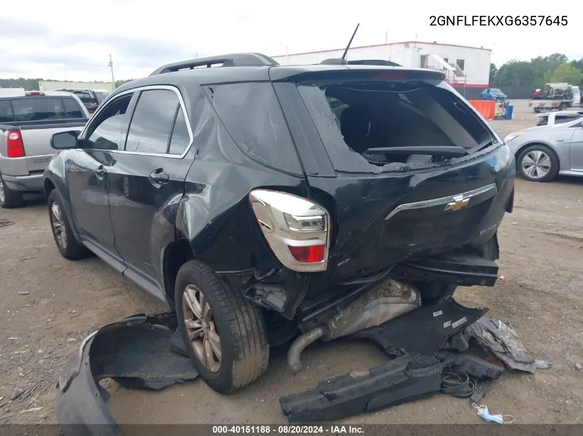 2GNFLFEKXG6357645 2016 Chevrolet Equinox Lt