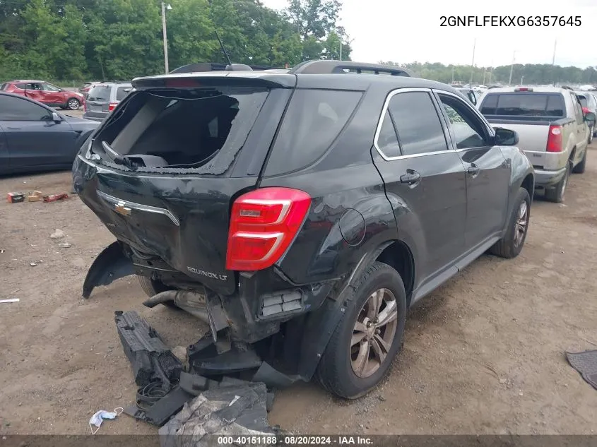 2GNFLFEKXG6357645 2016 Chevrolet Equinox Lt