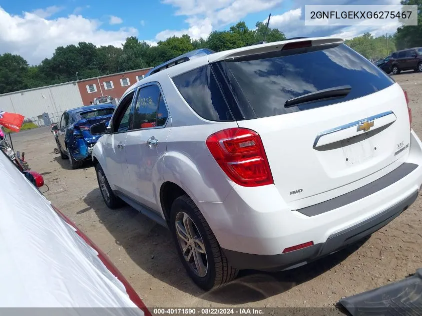 2GNFLGEKXG6275467 2016 Chevrolet Equinox Ltz