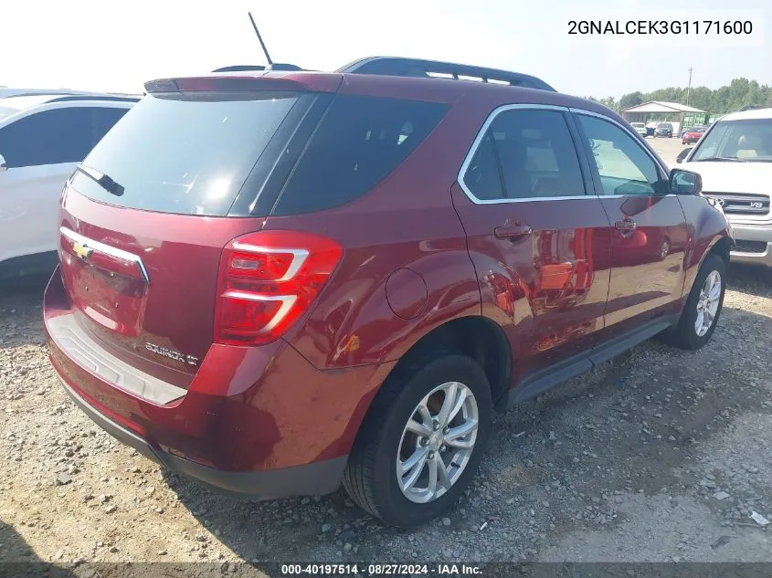 2GNALCEK3G1171600 2016 Chevrolet Equinox Lt