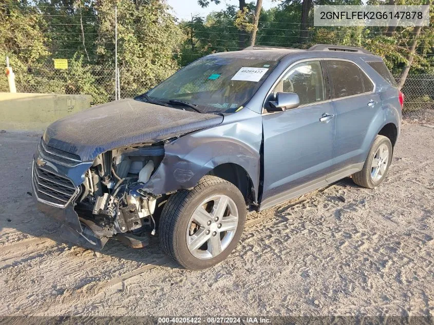 2GNFLFEK2G6147878 2016 Chevrolet Equinox Lt