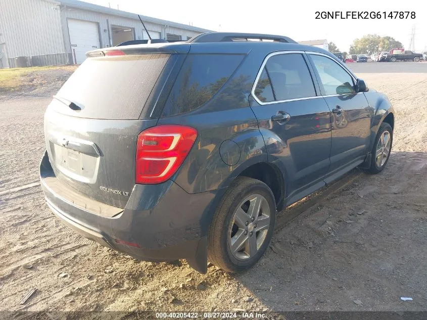 2GNFLFEK2G6147878 2016 Chevrolet Equinox Lt