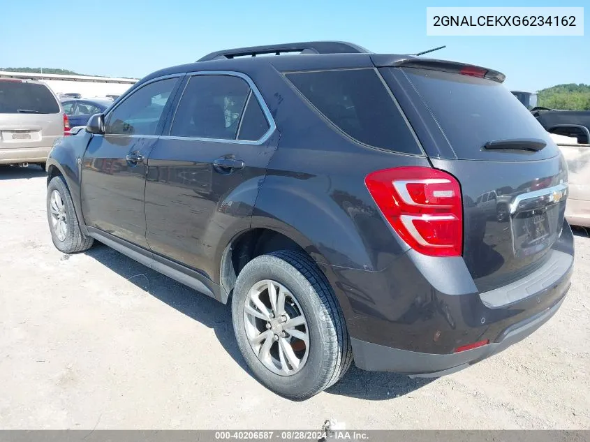 2016 Chevrolet Equinox Lt VIN: 2GNALCEKXG6234162 Lot: 40206587