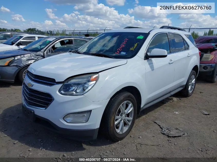 2016 Chevrolet Equinox Lt VIN: 2GNFLFEKXG6276760 Lot: 40208707