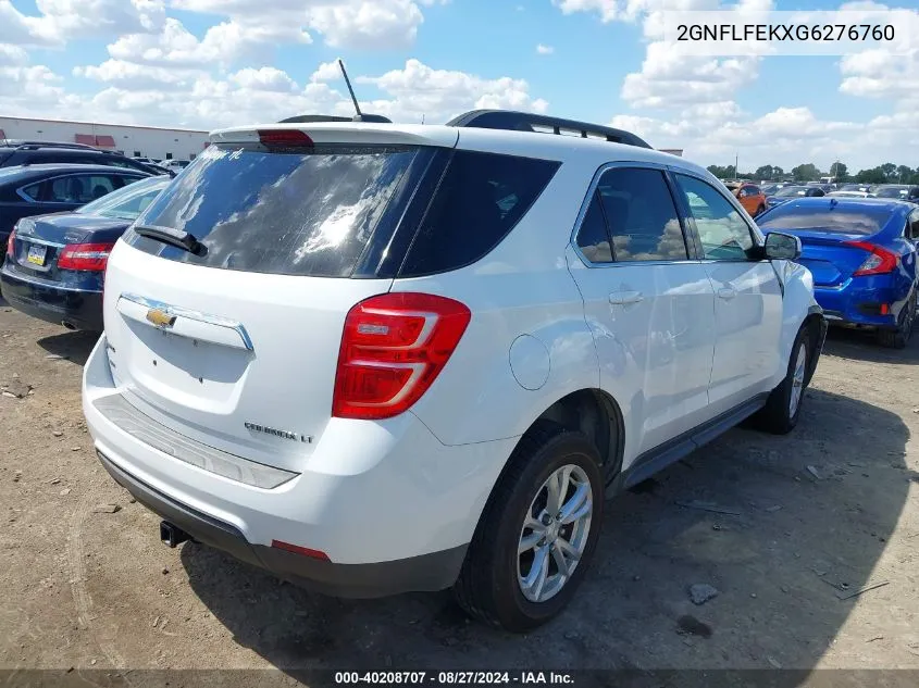 2016 Chevrolet Equinox Lt VIN: 2GNFLFEKXG6276760 Lot: 40208707