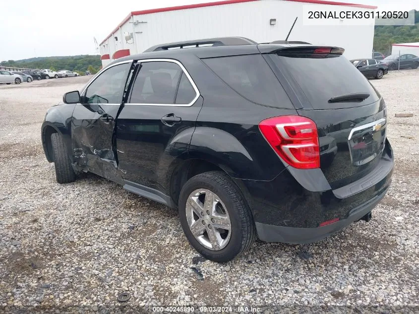 2016 Chevrolet Equinox Lt VIN: 2GNALCEK3G1120520 Lot: 40245890