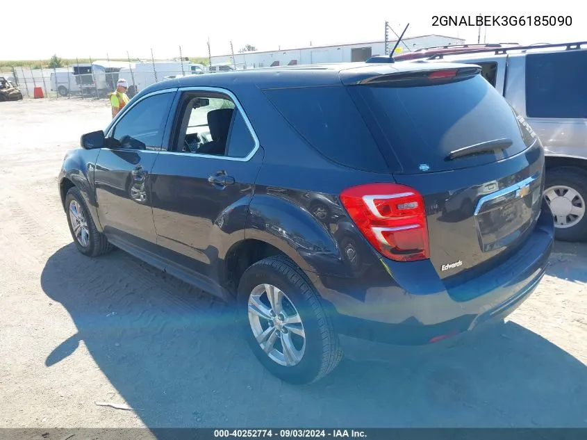 2GNALBEK3G6185090 2016 Chevrolet Equinox Ls