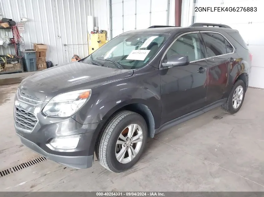 2016 Chevrolet Equinox Lt VIN: 2GNFLFEK4G6276883 Lot: 40254331