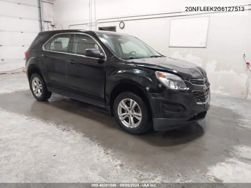 2016 Chevrolet Equinox Ls VIN: 2GNFLEEK2G6127513 Lot: 40261046