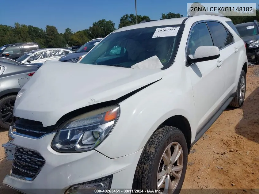 2GNALCEK6G1148182 2016 Chevrolet Equinox Lt