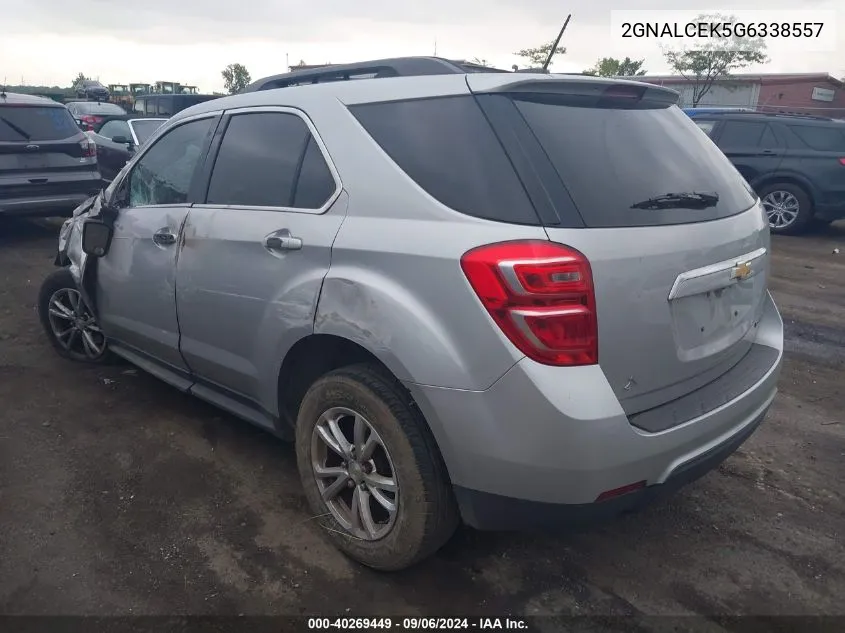 2016 Chevrolet Equinox Lt VIN: 2GNALCEK5G6338557 Lot: 40269449