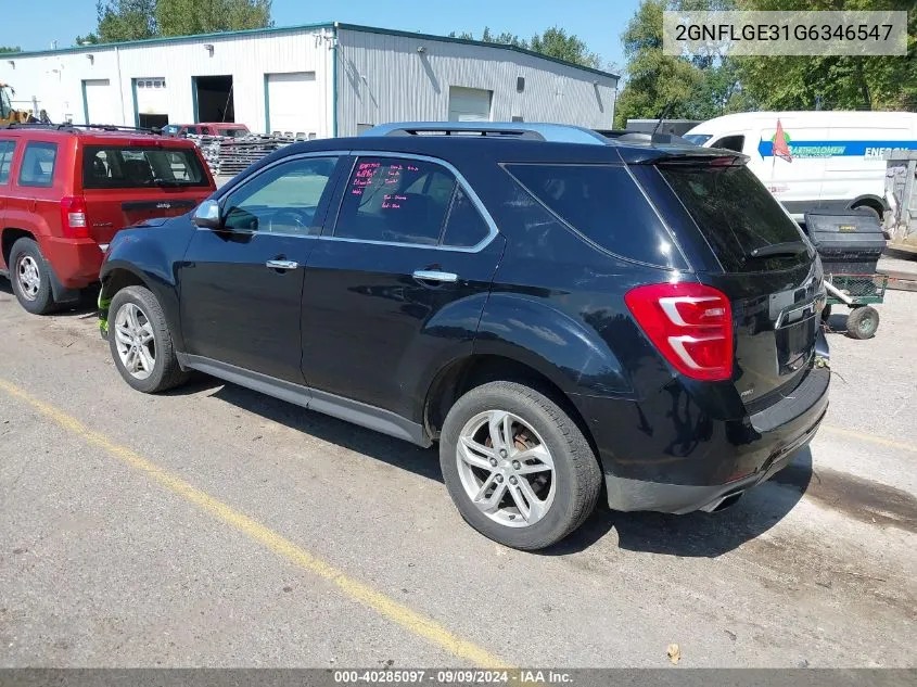 2GNFLGE31G6346547 2016 Chevrolet Equinox Ltz