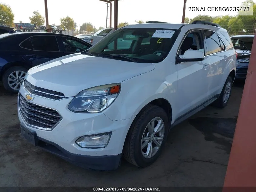 2016 Chevrolet Equinox Lt VIN: 2GNALCEK8G6239473 Lot: 40287816