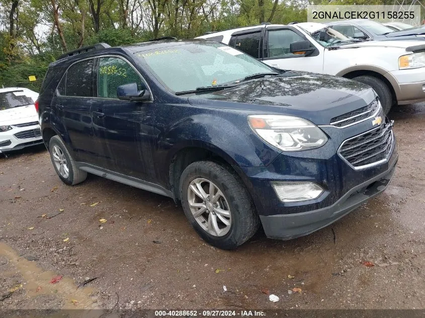 2016 Chevrolet Equinox Lt VIN: 2GNALCEK2G1158255 Lot: 40288652