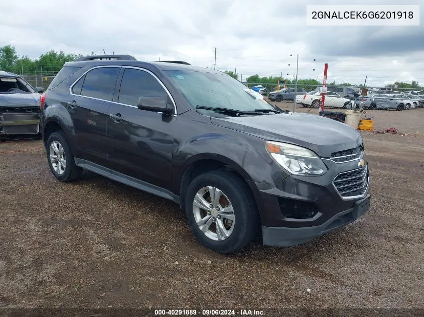 2016 Chevrolet Equinox Lt VIN: 2GNALCEK6G6201918 Lot: 40291889