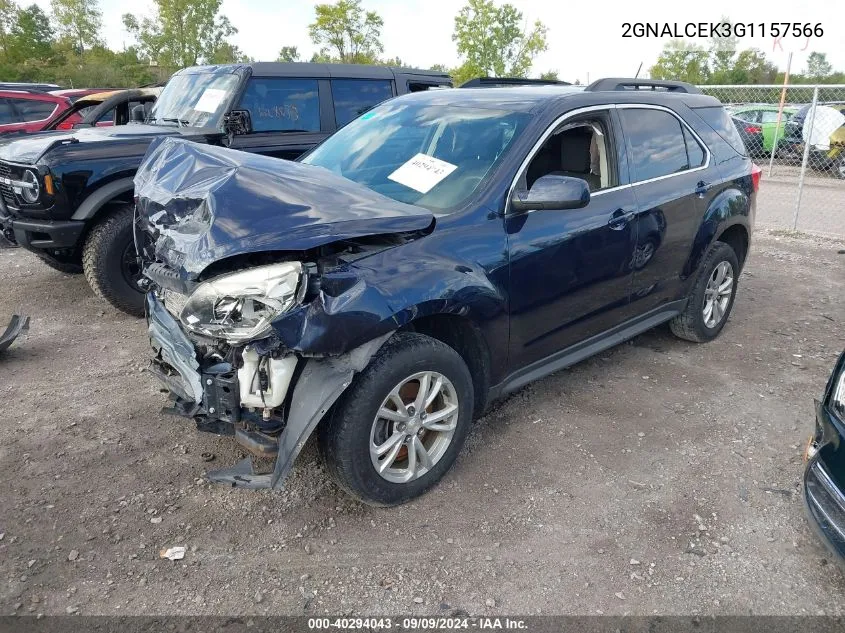 2016 Chevrolet Equinox Lt VIN: 2GNALCEK3G1157566 Lot: 40294043