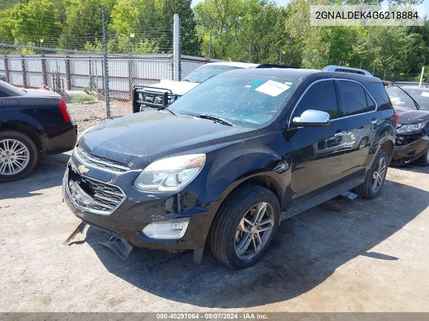 2GNALDEK4G6218884 2016 Chevrolet Equinox Ltz