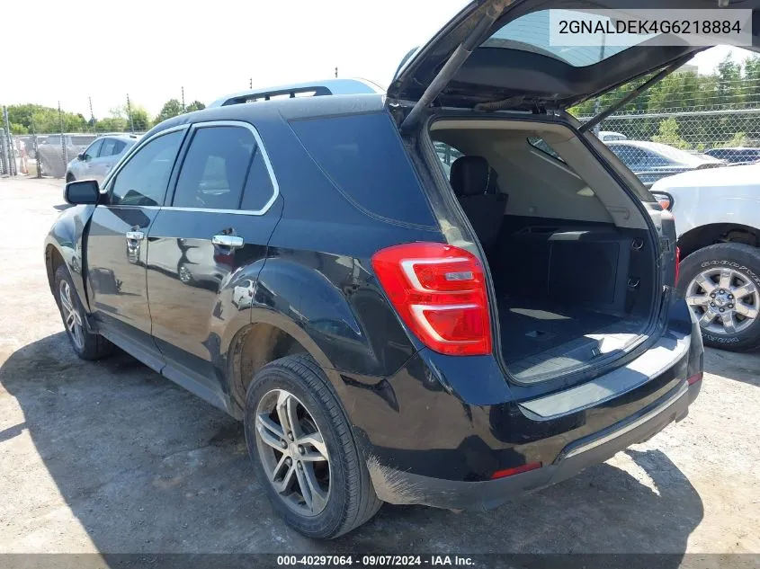 2GNALDEK4G6218884 2016 Chevrolet Equinox Ltz