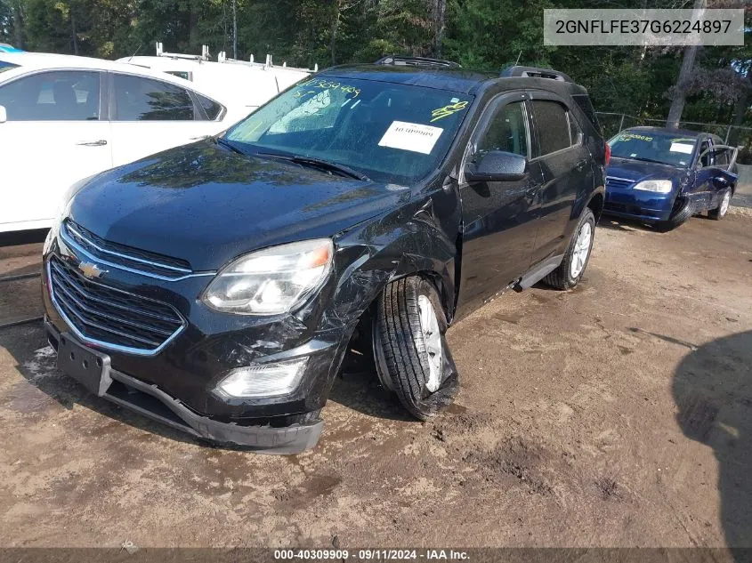 2016 Chevrolet Equinox Lt VIN: 2GNFLFE37G6224897 Lot: 40309909