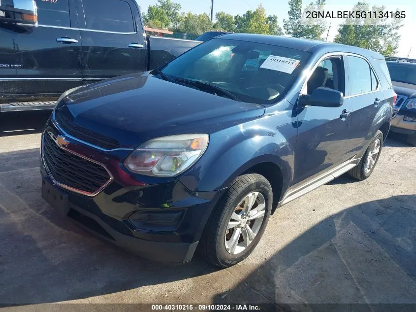 2016 Chevrolet Equinox Ls VIN: 2GNALBEK5G1134185 Lot: 40310215