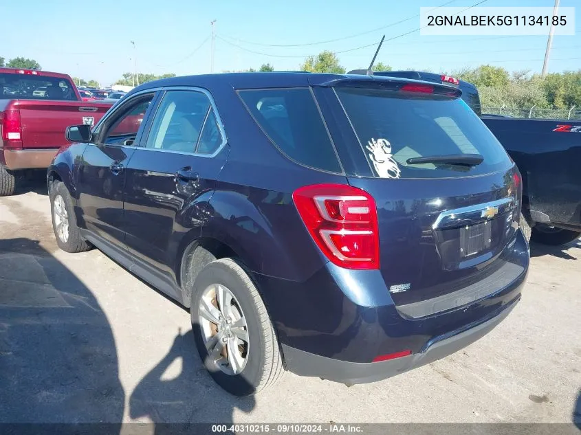 2016 Chevrolet Equinox Ls VIN: 2GNALBEK5G1134185 Lot: 40310215