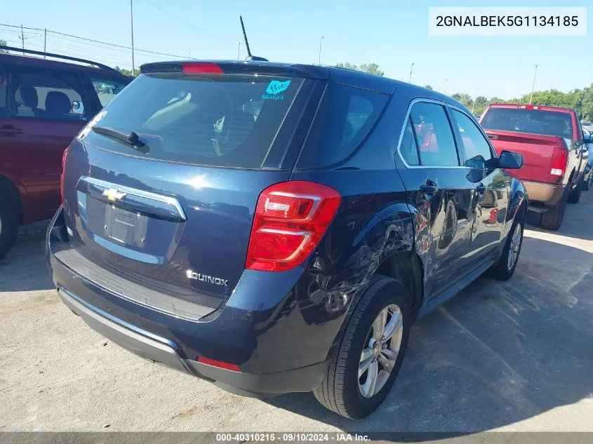 2016 Chevrolet Equinox Ls VIN: 2GNALBEK5G1134185 Lot: 40310215