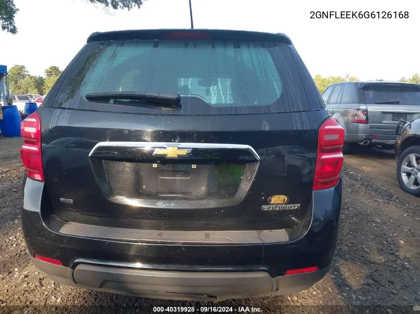 2GNFLEEK6G6126168 2016 Chevrolet Equinox Ls