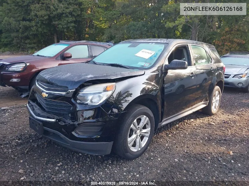 2016 Chevrolet Equinox Ls VIN: 2GNFLEEK6G6126168 Lot: 40319928