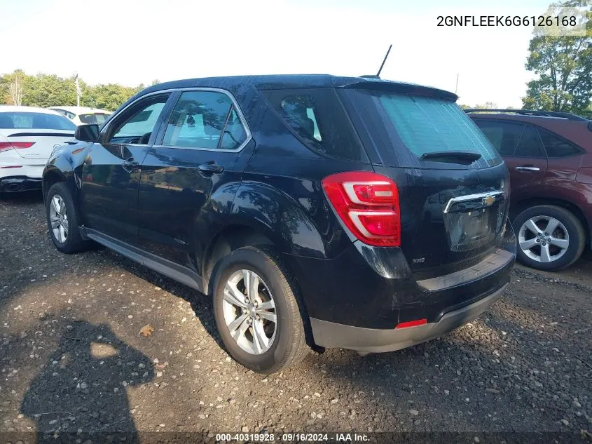 2GNFLEEK6G6126168 2016 Chevrolet Equinox Ls