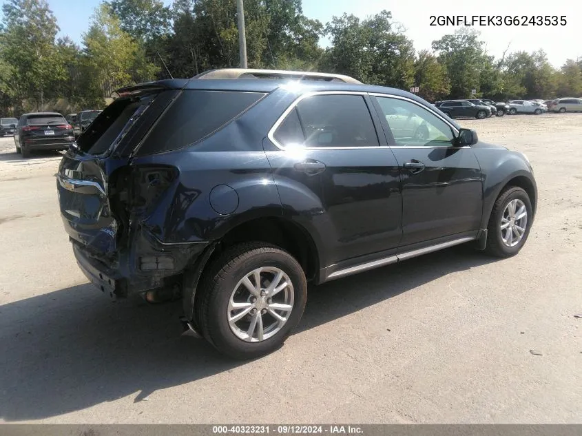 2GNFLFEK3G6243535 2016 Chevrolet Equinox Lt