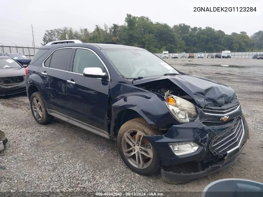 2016 Chevrolet Equinox Ltz VIN: 2GNALDEK2G1123284 Lot: 40342940