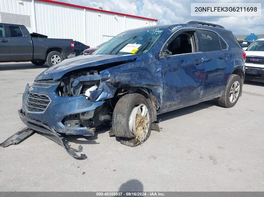 2GNFLFEK3G6211698 2016 Chevrolet Equinox Lt