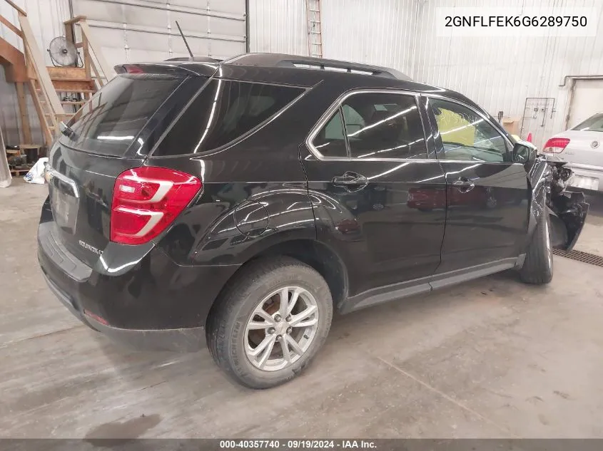 2GNFLFEK6G6289750 2016 Chevrolet Equinox Lt