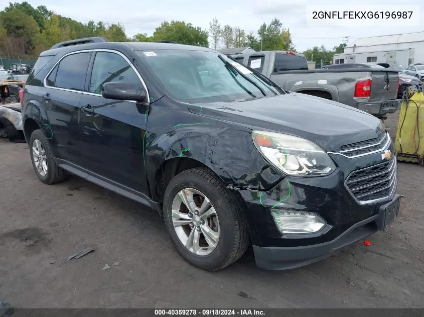 2016 Chevrolet Equinox Lt VIN: 2GNFLFEKXG6196987 Lot: 40359278