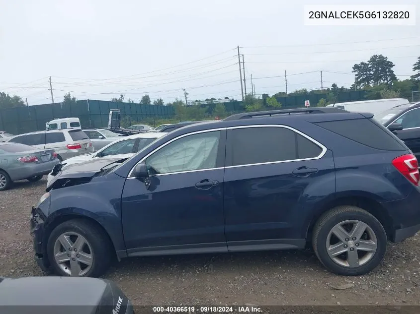 2016 Chevrolet Equinox Lt VIN: 2GNALCEK5G6132820 Lot: 40366519