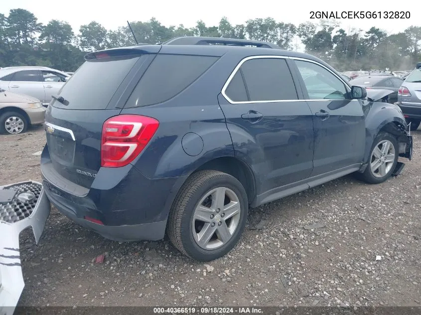 2GNALCEK5G6132820 2016 Chevrolet Equinox Lt