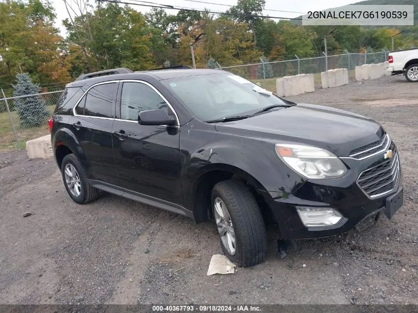 2016 Chevrolet Equinox Lt VIN: 2GNALCEK7G6190539 Lot: 40367793