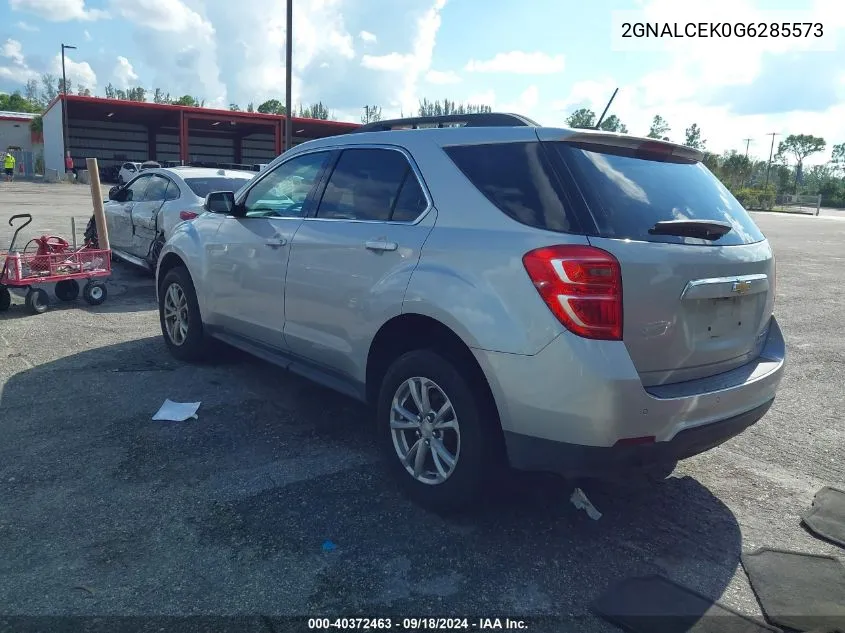 2016 Chevrolet Equinox Lt VIN: 2GNALCEK0G6285573 Lot: 40372463