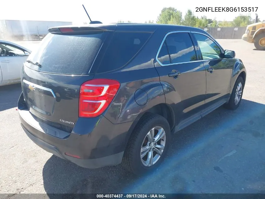 2GNFLEEK8G6153517 2016 Chevrolet Equinox Ls