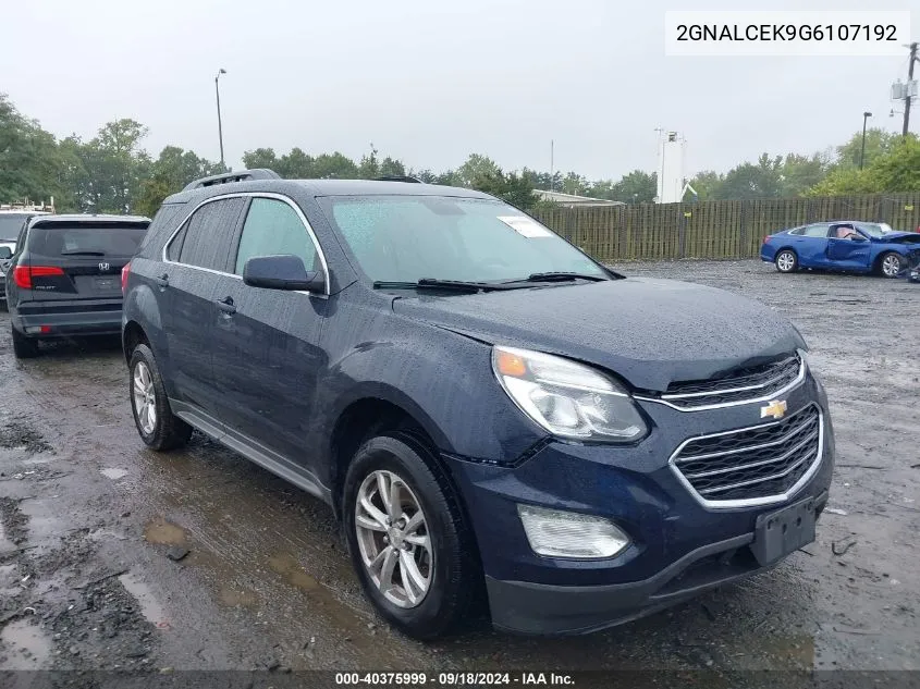 2GNALCEK9G6107192 2016 Chevrolet Equinox Lt