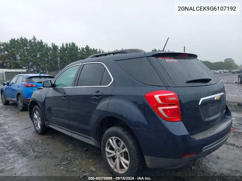 2GNALCEK9G6107192 2016 Chevrolet Equinox Lt