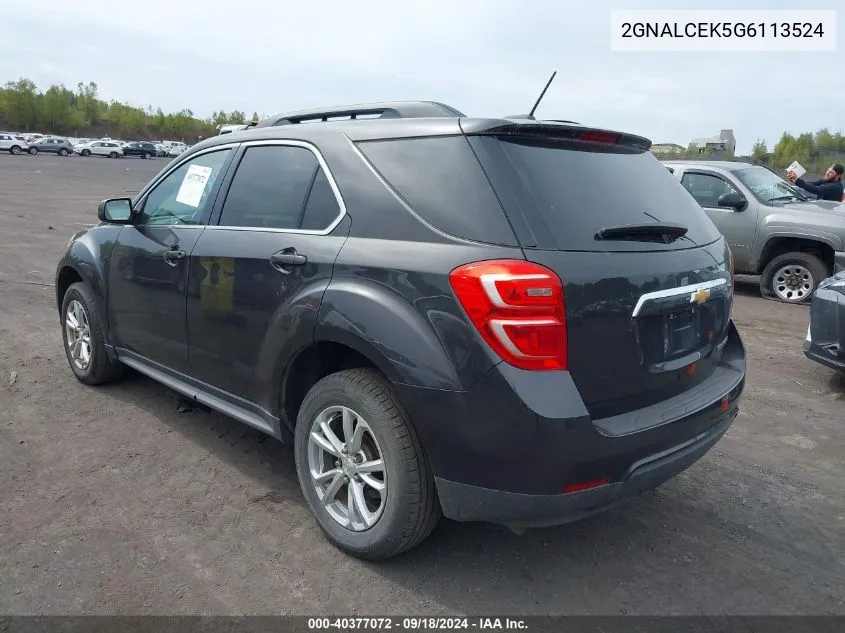 2GNALCEK5G6113524 2016 Chevrolet Equinox Lt