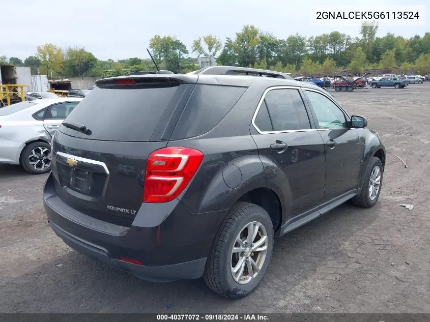 2GNALCEK5G6113524 2016 Chevrolet Equinox Lt