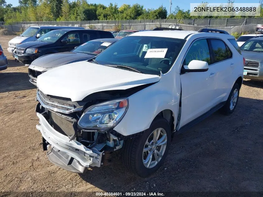 2GNFLFEK2G6348888 2016 Chevrolet Equinox Lt