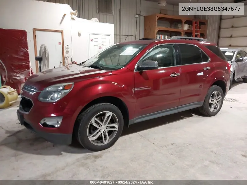 2GNFLGE38G6347677 2016 Chevrolet Equinox Ltz