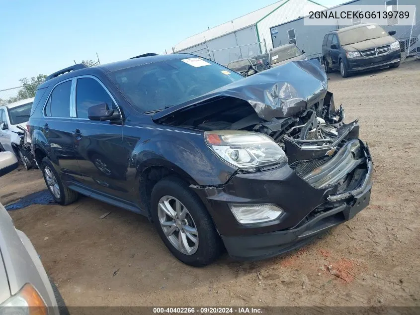 2016 Chevrolet Equinox Lt VIN: 2GNALCEK6G6139789 Lot: 40402266