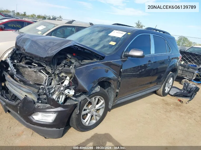 2GNALCEK6G6139789 2016 Chevrolet Equinox Lt